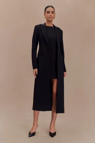 Abrigo de traje Caviar – Negro