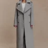 Abrigo largo de lana Levi – Gris jaspeado Abrigo largo de lana Levi – Gris jaspeado