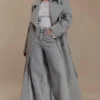 Abrigo largo de lana Levi – Gris jaspeado Abrigo largo de lana Levi – Gris jaspeado