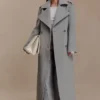 Abrigo largo de lana Levi – Gris jaspeado Abrigo largo de lana Levi – Gris jaspeado
