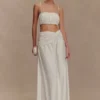 Bandeau de lino fruncido Scottie – Oat Marle Bandeau de lino fruncido Scottie – Oat Marle
