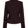 Blazer Agatha de cuello cuadrado – Rayas diplomáticas ciruela Blazer Agatha de cuello cuadrado – Rayas diplomáticas ciruela