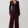 Blazer Agatha de cuello cuadrado – Rayas diplomáticas ciruela Blazer Agatha de cuello cuadrado – Rayas diplomáticas ciruela