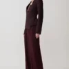 Blazer Agatha de cuello cuadrado – Rayas diplomáticas ciruela Blazer Agatha de cuello cuadrado – Rayas diplomáticas ciruela