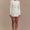 Blazer Asia con botones mixtos – Marfil Blazer Asia con botones mixtos – Marfil
