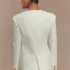 Blazer Asia con botones mixtos – Marfil Blazer Asia con botones mixtos – Marfil