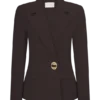Blazer con cintura marcada Max – Chocolate Blazer con cintura marcada Max – Chocolate