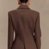 Blazer con cintura marcada Max – Chocolate Blazer con cintura marcada Max – Chocolate