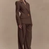 Blazer con cintura marcada Max – Chocolate Blazer con cintura marcada Max – Chocolate