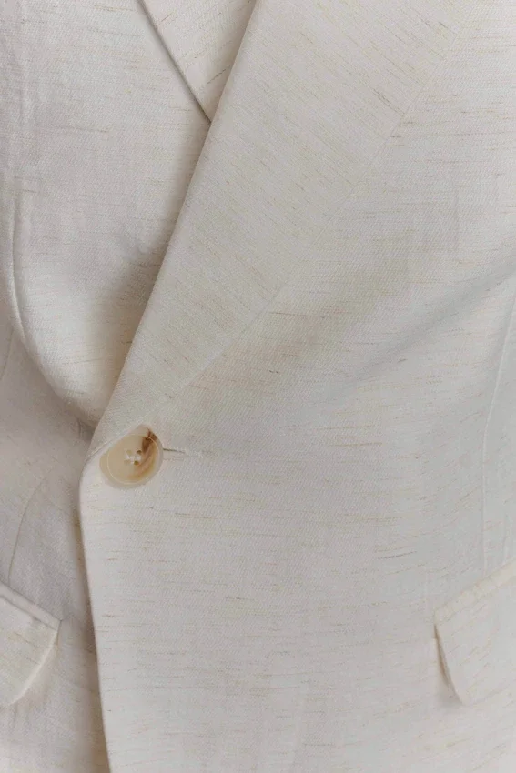 Blazer de lino entallado Jameson – Oat Marle Blazer de lino entallado Jameson – Oat Marle