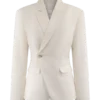 Blazer de lino entallado Jameson – Oat Marle Blazer de lino entallado Jameson – Oat Marle