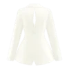 Blazer de satén entallado Ada – Marfil Blazer de satén entallado Ada – Marfil