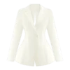 Blazer de satén entallado Ada – Marfil Blazer de satén entallado Ada – Marfil