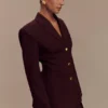 Blazer entallado Bellamy – Caoba Blazer entallado Bellamy – Caoba