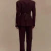 Blazer entallado Bellamy – Caoba Blazer entallado Bellamy – Caoba