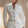 Blazer entallado Bellamy – Marfil Blazer entallado Bellamy – Marfil