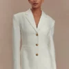 Blazer entallado Bellamy – Marfil Blazer entallado Bellamy – Marfil