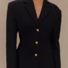Blazer entallado Bellamy – Negro