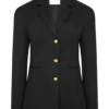 Blazer entallado Bellamy – Negro