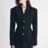Blazer entallado Bellamy – Negro