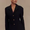Blazer entallado Bellamy – Negro