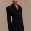 Blazer entallado Bellamy – Negro