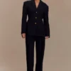 Blazer entallado Bellamy – Negro