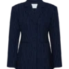 Blazer entallado Bellamy – Rayas diplomáticas azul marino Blazer entallado Bellamy – Rayas diplomáticas azul marino