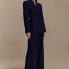 Blazer entallado Bellamy – Rayas diplomáticas azul marino Blazer entallado Bellamy – Rayas diplomáticas azul marino