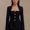 Blazer entallado Christel Suiting – Negro