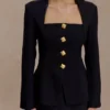 Blazer entallado Christel Suiting – Negro