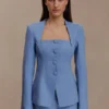 Blazer entallado de traje Christel – Azul océano Blazer entallado de traje Christel – Azul océano