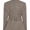 Blazer entallado Mila – Cuadros beige Blazer entallado Mila – Cuadros beige