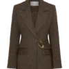 Blazer estructurado Romy con detalles metálicos – Espiga Blazer estructurado Romy con detalles metálicos – Espiga