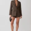 Blazer estructurado Romy con detalles metálicos – Espiga Blazer estructurado Romy con detalles metálicos – Espiga