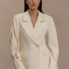 Blazer estructurado Wesley – Buttercream