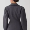 Blazer estructurado Wesley – Sombra de carbón