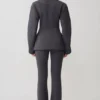 Blazer estructurado Wesley – Sombra de carbón