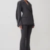 Blazer estructurado Wesley – Sombra de carbón