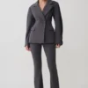Blazer estructurado Wesley – Sombra de carbón