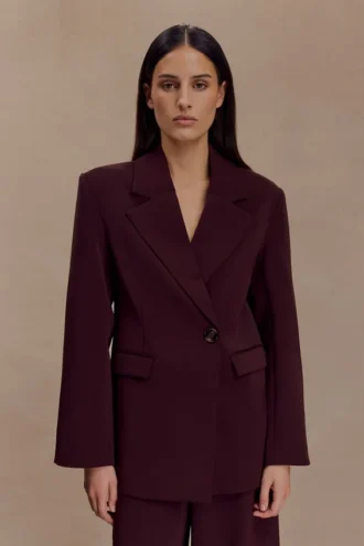 Blazer oversize Mateo – Caoba