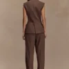 Blazer sin mangas Penelope – Chocolate