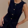 Blusa Denim abotonada Abel – Azul índigo Blusa Denim abotonada Abel – Azul índigo