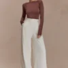 Body con hombreras Elsie – Chocolate Body con hombreras Elsie – Chocolate