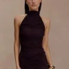 Body de malla fruncida Matilda – Chocolate Body de malla fruncida Matilda – Chocolate
