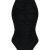 Body de malla fruncida Matilda – Negro Body de malla fruncida Matilda – Negro