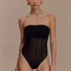 Body sin tirantes de malla Aoife – Negro Body sin tirantes de malla Aoife – Negro