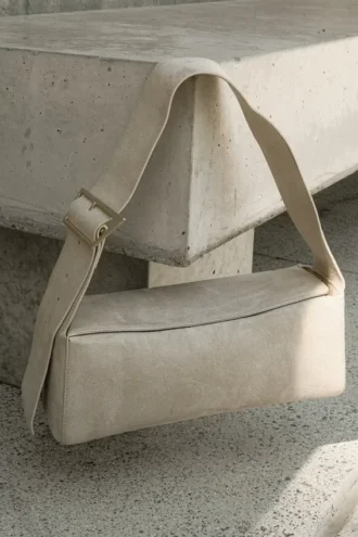Bolso de hombro Maria de ante sintético – Stone