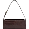 Bolso de hombro Maria de imitación de piel de cocodrilo – Chocolate Bolso de hombro Maria de imitación de piel de cocodrilo – Chocolate