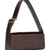 Bolso de hombro Maria de imitación de piel de cocodrilo – Chocolate Bolso de hombro Maria de imitación de piel de cocodrilo – Chocolate